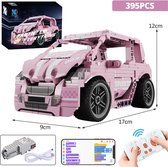 Friick DIY Bouwpakket - Modelauto - Met afstandsbediening - Bouwen - Hobby -  Ideaal cadeau - 345 Bouwstenen - Roze
