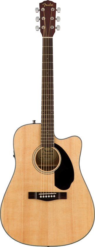 Fender CD-60SCE Natural Staalsnarige akoestische gitaar - naturel | bol.com