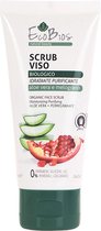 Gezicht scrub. Natuurlijke biologische gezichtspeeling (75 ml). Aloe vera met granaatappel. Vegan