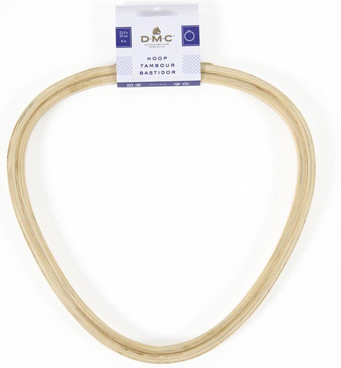 DMC Borduurring driehoek hout fantasie 21,5x22 centimeter