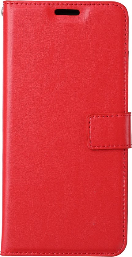 iPhone 7 Plus / 8 Plus Telefoonhoesje - Bookcase - Ruimte voor 3 pasjes - Kunstleer - SAFRANT1 - Rood