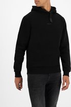 Purewhite -  Heren Relaxed Fit   Hoodie  - Zwart - Maat XXL