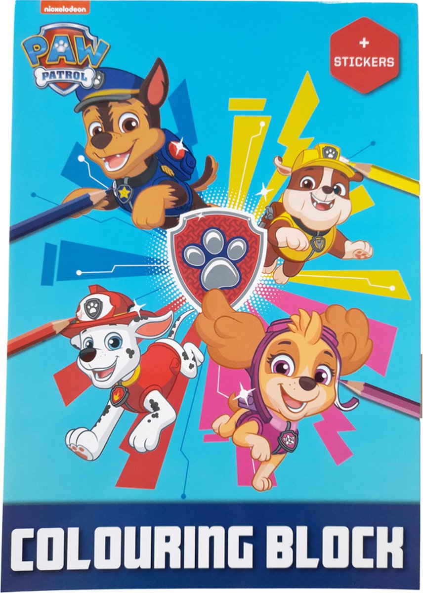Toi-toys Kleurboek Paw Patrol Junior Karton/papier roze