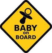 Raamsticker 'Baby on board' | 20x20cm | Herbruikbaar!