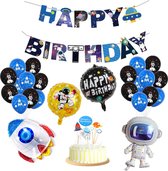 Partypakket® Astronaut Verjaardag Versiering - Ruimtevaart/Galaxy - All-in-one Feestpakket - Decoratie - Ballonnen - Feestpakket - Verjaardag - Feest versiering