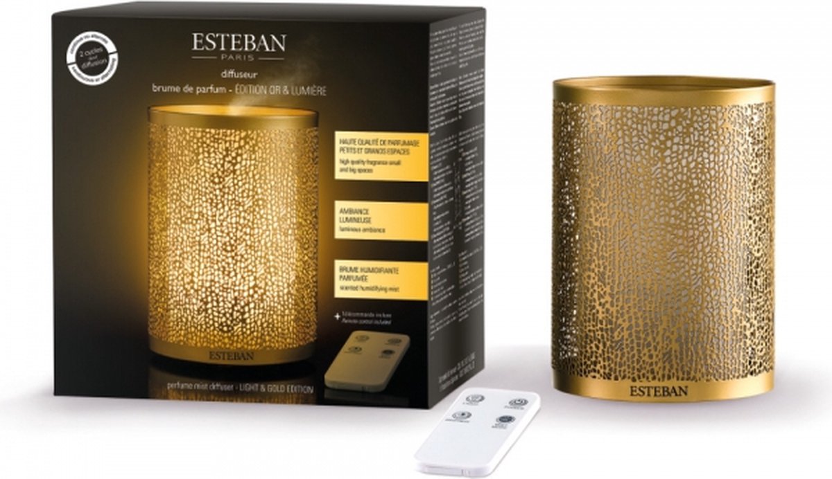 Esteban Mist Diffuser Edition Gold & Light | bol.com