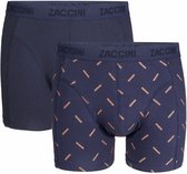 Zaccini - Heren Boxershorts - 2 pack - Frikandel Speciaal - Blauw