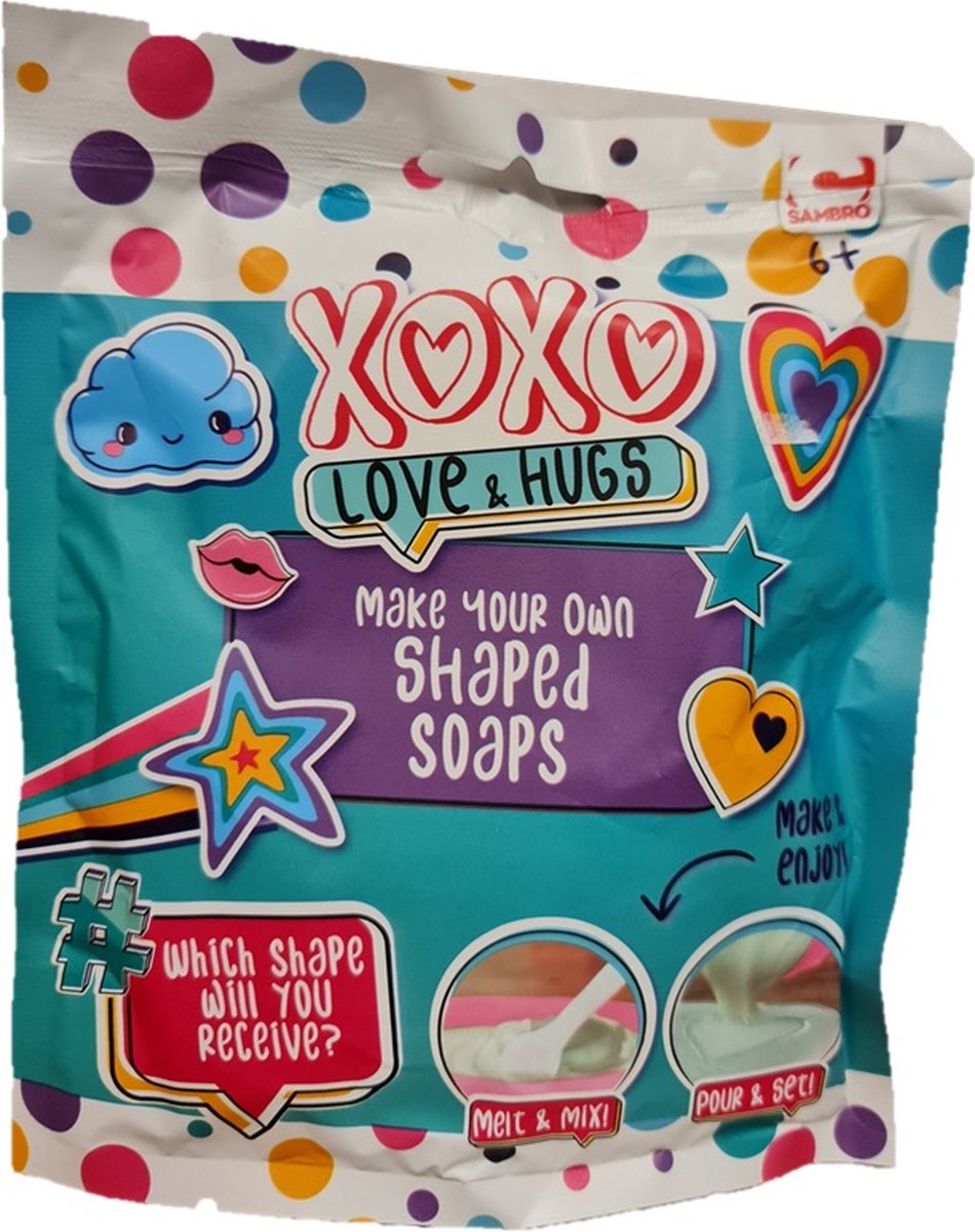 XOXO Love and Hugs maak je eigen zeep - 1 verpakking - Top cadeau 2023