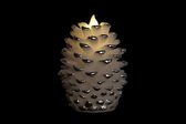 Kaars LED DKD Home Decor Kerstmis Was (2 pcs) (10 x 10 x 12 cm)
