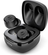 Rolfstone Neo - Kleinste draadloze oordopjes met oplaadcase - Touch bediening - USB-C - Bluetooth oortjes - Matte zwart design - Geschikt voor Apple & Android