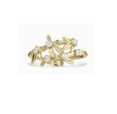 Schitterende 14K Gouden Bloemen Ring met Zirkonia 18,50 mm (maat 58)