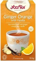 3x Yogi tea Ginger, Orange, Vanilla Biologisch 17 stuks