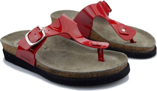Mephisto Hale - dames sandaal - rood - maat 40 (EU) 6.5 (UK)