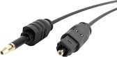 StarTech.com 6 ft Thin Toslink to Miniplug Digital Audio Cable audio kabel 1,83 m Zwart