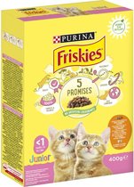 3x Friskies Kat Junior - Kip, Groenten en Melk - 3 x 400g (1200g)