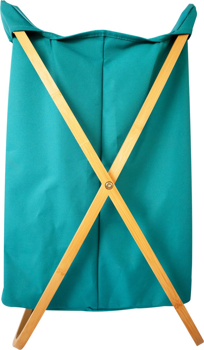 Bamdura Living Inklapbare schaar wasmand | 50x43x60cm | Groen