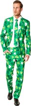 Suitmeister St Patrick's Day Clovers - Mannen Kostuum - Groen - Feest - Maat M