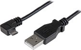 0 5 m Micro-USB Charge-and-Sync Cable M/M - Right-Angle Micro-USB - 24 AWG
