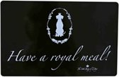 Trixie placemat king of dogs have a royal meal! zwart 44x28 cm 6 st