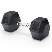 ZEUZ Hexa Dumbbell 1 Stuk 15 KG – Hexagon Gewichten – Crossfit, Fitness & Krachttraining