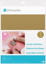 Silhouette | Scratch-Off Stickervellen | Goud | 5 vellen