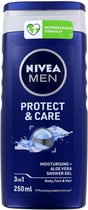 Nivea Men Douchegel Protect & Care 3in1 - Moisturising + aloe vera - 6 x 250 ml
