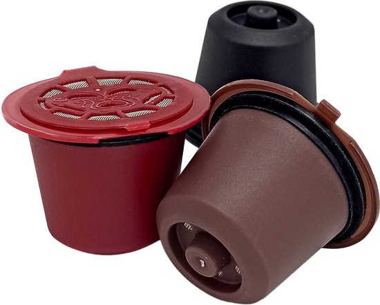 Set van 3 herbruikbare capsules voor de Nespresso machine - La