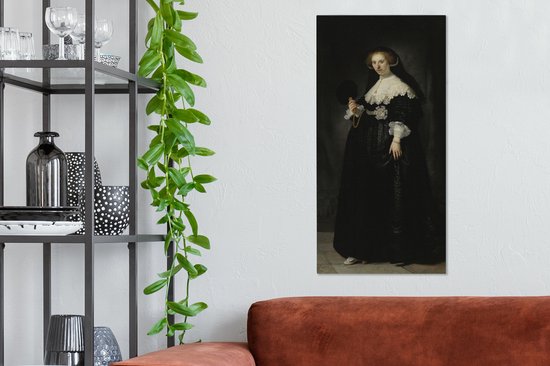 Toile Peinture Mariage Oopjen Coppit - Rembrandt van Rijn - 40x80 cm - Décoration murale