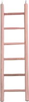 Flamingo vogelspeelgoed houten ladder escada met 6 treden