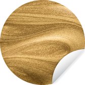 WallCircle - Muurstickers - Behangcirkel - Goud - Glitter - Abstract - Luxe - ⌀ 30 cm - Muurcirkel - Zelfklevend - Ronde Behangsticker