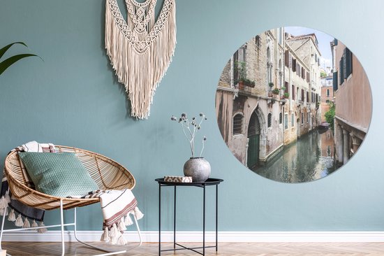 WallCircle - Wall Circle - Wall Circle Indoor - Venetië - Italie - Canal - 150x150 cm - Décoration murale - Peintures Ronds