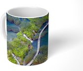 Mok - Uitzicht op het Nationaal park Plitvicemeren in de herfst - 350 ML - Beker