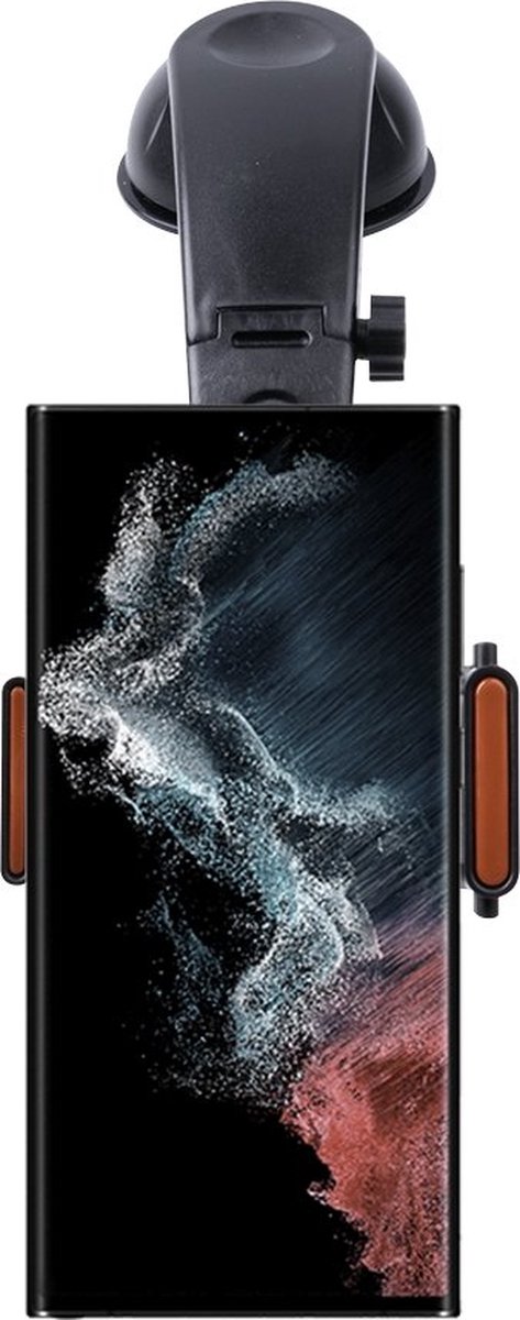 Shop4 - Samsung Galaxy S22 Ultra Autohouder 3 in 1 Dashboard en Ventilatiehouder Zwart