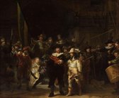 150 x 100 cm - Canvasschilderij - Rembrandt van Rijn de Nachtwacht - print op canvas