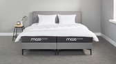 Beddenreus Box Oxford met Maxi Pocket matras - 180 x 200 cm - lichtgrijs