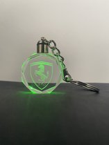 TWIXED | LED Sleutelhanger Ferrari Kristal Glas Auto Accessoire Cadeau