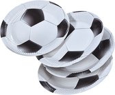 16 stuks kartonnen borden voetbal 23 cm