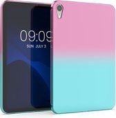 kwmobile hoes voor Apple iPad Mini 6 8.3" (2021) - siliconen beschermhoes voor tablet - Tweekleurig design - roze / blauw / transparant