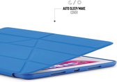Pipetto Origami Case voor iPad 10.2" (2019, 2020, 2021) - Royal Blauw / Transparant