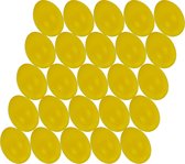 100x stuks gele hobby knutselen eieren van plastic 4.5 cm - Pasen decoraties - Zelf decoreren