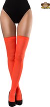 Partyxclusive Kousen Dames voor bij Carnavalskleding Dames Carnaval Accessoires Verkleedkleren Volwassenen WK Voetbal EK Voetbal Koningsdag - Polyester - Oranje - One-size