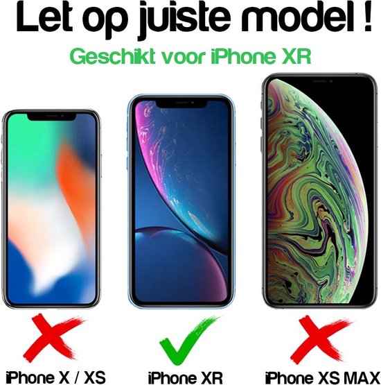 Coque iPhone Xr en Cuir Blauw - Coque iPhone Xr en Cuir de Luxe avec Fermeture Magnétique Blauw - Etui Bookcase en Cuir Blauw avec Porte-Cartes pour iPhone Xr - Smartphonica