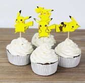 Pokemon 24 stuks stokjes voor cupcake en taart
