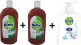 Dettol 750ml Voordeelset 2 x 750 ML + Gratis Dettol Handzeep 250 ML