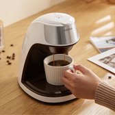 Konka Koffiemachine - Voor Koffiepoeder - Filter Koffie - Koffiezetapparaat - Klein en Compact - Verse Koffie - Beige/Creme