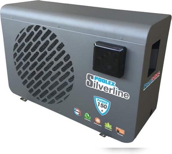 Poolex Silverline 120 - Zwembad warmtepomp - Voor zwembaden tot max. 60 m3 - 12,5 kW verwarmingscapaciteit - 15°C / 40°C