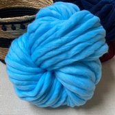 Merino Lontwol | Lontwol | Merino | 250 gram | Blauw | Diverse Kleuren | Hoogwaardig Kwaliteit | Wonen | Woondecoratie | DIY | Doe Het Zelf | Kussens | Deken | Sprei | Haken | Breien | Weven 