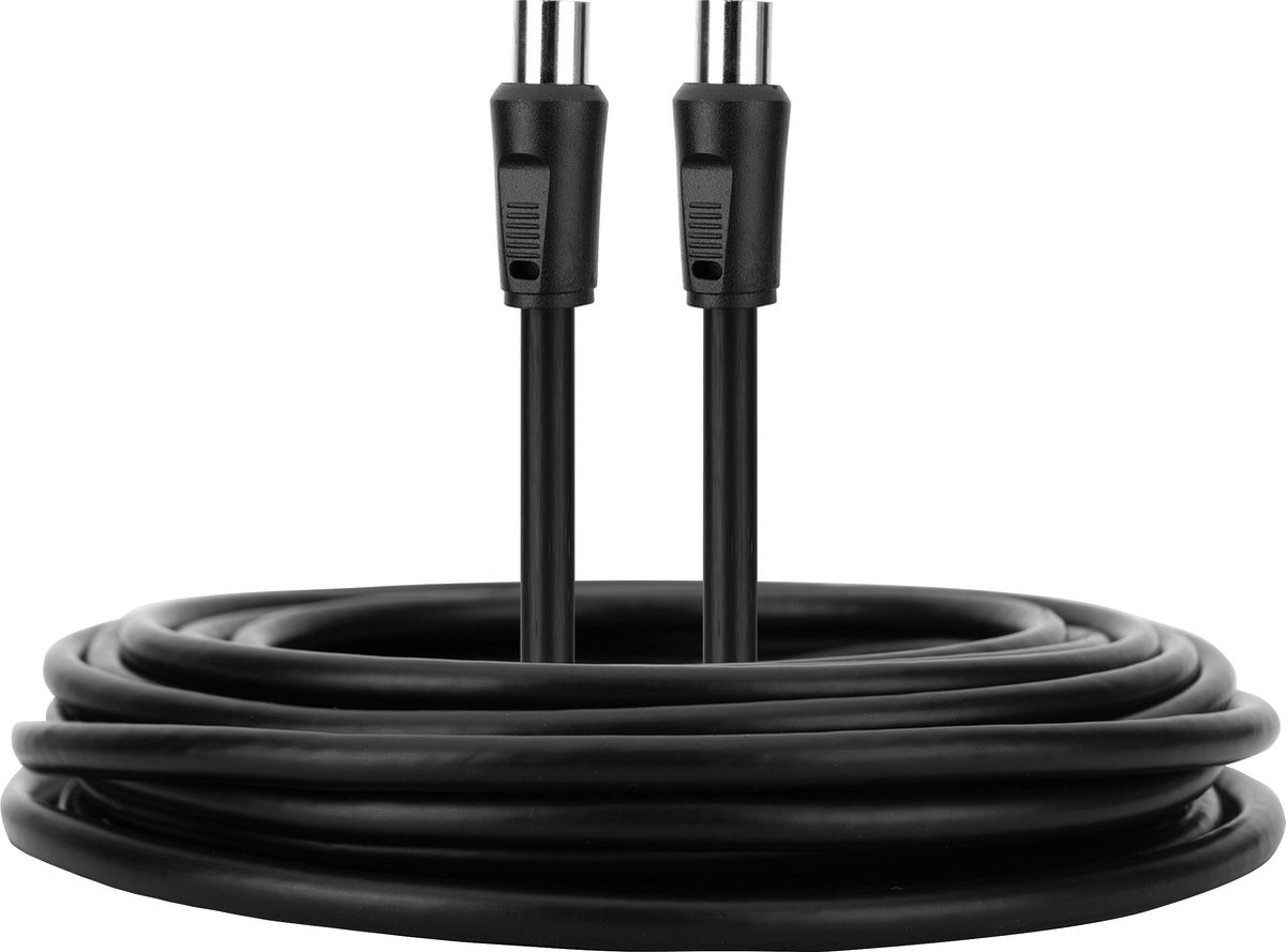 Digitale TV Kabel - 5 Meter - Geschikt voor Ziggo TV - 4K Ultra HD Coaxkabel - 4G Proof Antennekabel - Coax Kabel - Coax Antennekabel - IEC Male to Female
