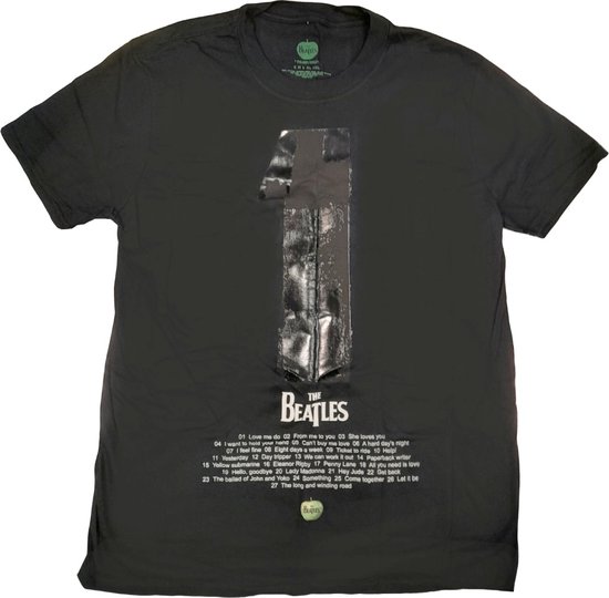 The Beatles Heren Tshirt -M- 1 Album Zwart