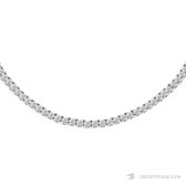 Juwelier Zwartevalk ZILVER (GERHODINEERD) TENNIS KETTING 25.254/3mm - 60cm